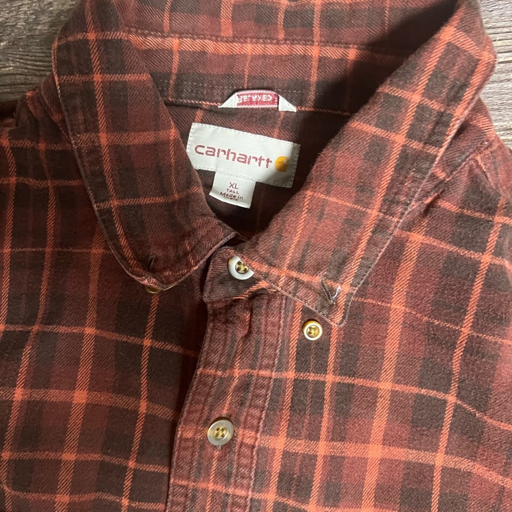 Carhartt Mens Long Sleeve Flannel